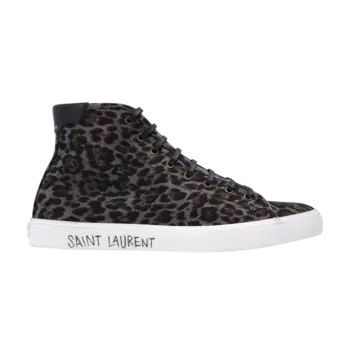 Ботинки Saint Laurent Malibu Mid, серый