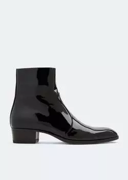 Ботинки SAINT LAURENT Wyatt boots, черный