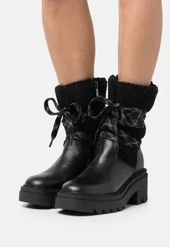 Ботинки со шнурками Tamaris, цвет black