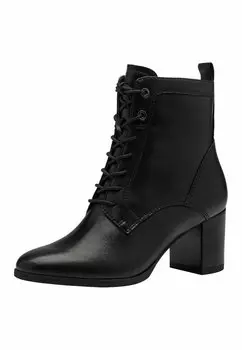 Ботинки со шнурками Tamaris, цвет black