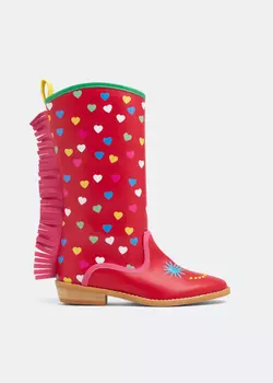 Ботинки Stella Mccartney Heart Fringe, красный