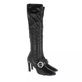 Ботинки stretch high heel boots Off-White, черный