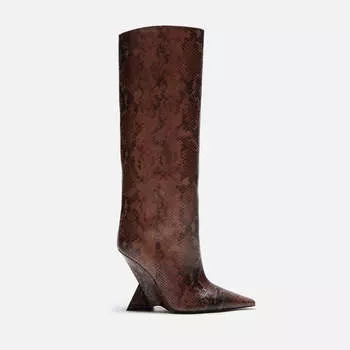 Ботинки The Attico Cheope Tube Boot, цвет Brown/Black