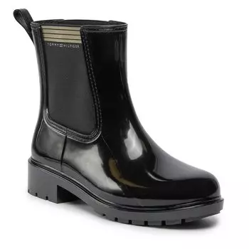 Ботинки Tommy Hilfiger EssentialTommy Rainboot, черный