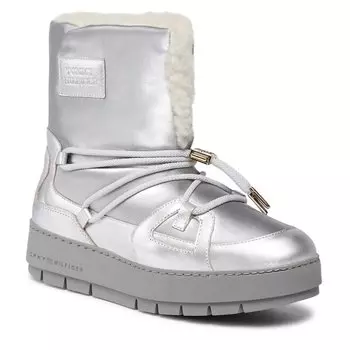 Ботинки Tommy Hilfiger TommyEssential Silver, серый