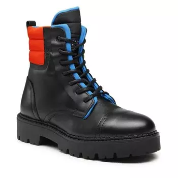 Ботинки Tommy Jeans PaddedLace Up, черный