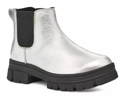 Ботинки Ugg Ashton Chelsea Leather, цвет Silver Metallic