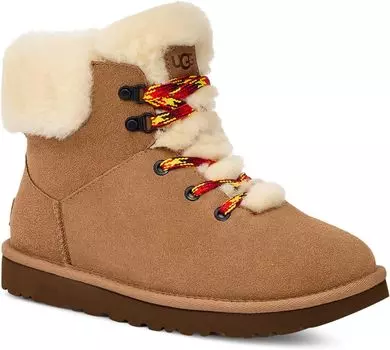 Ботинки UGG Classic Mini Alpine Lace, цвет Chestnut