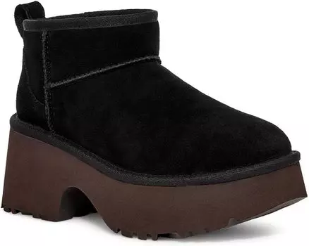 Ботинки UGG Classic ultra Mini New Heights, черный