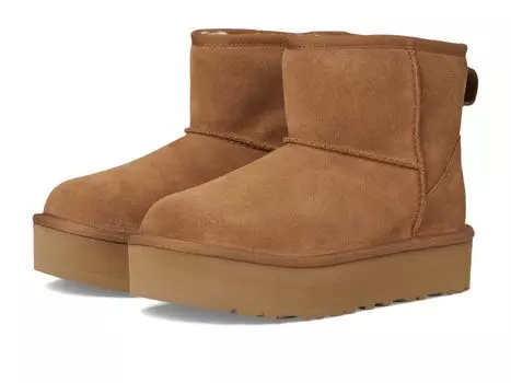 Ботинки UGG Kids Classic Mini Platform, цвет Chestnut