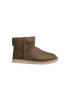 Ботинки UGG на плоской подошве, коричневый