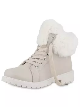 Ботинки Van Hill Lace-Up Ankle Boots Aurora, кремовый