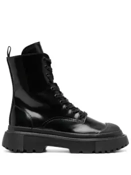 Ботинки в стиле милитари Hogan, черный