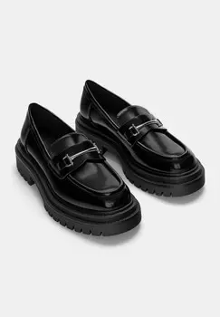 Ботинки WITH DETAIL PULL&BEAR, черный