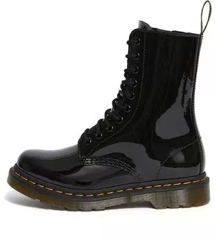 Ботинки (WMNS) Dr. Martens 1490 Patent Lamper Boots Black 25277001, черный