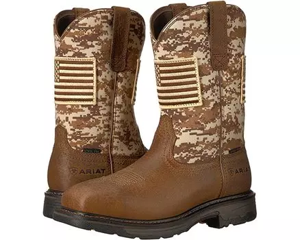 Ботинки Workhog Patriot Steel Toe Ariat, земляной
