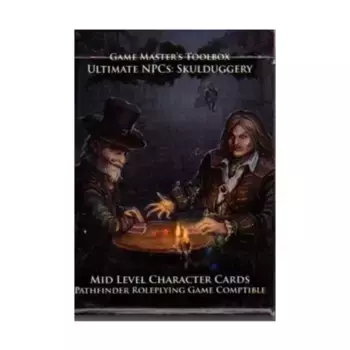 Бокс-сет Ultimate NPC - Skulduggery - Mid Level Character Cards (Pathfinder), Game Master's Toolbox (Pathfinder)