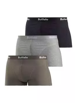Боксерские трусы Buffalo, цвет olivgrn, grau/meliert, schwarz