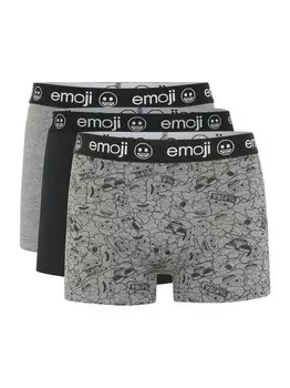 Боксерские трусы Emoji, черный