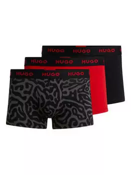 Боксерские трусы HUGO, цвет schwarz/rot