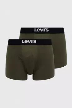Боксеры 2 шт Levi'S, зеленый