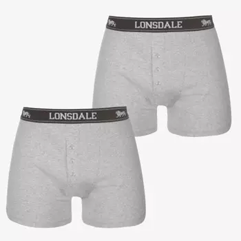 Боксеры 2шт боксер sn00 Lonsdale, серый