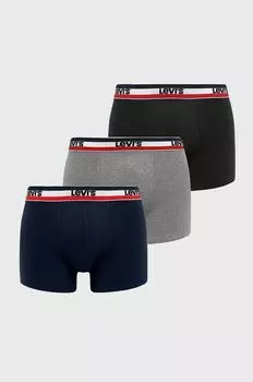 Боксеры (3 пары) Levi's, черный