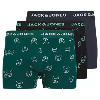 Боксеры 3 шт Jack & Jones Denim Dog, разноцветный