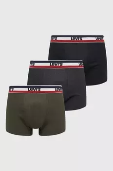 Боксеры 3 шт Levi'S, зеленый
