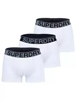 Боксеры, 3 шт. Superdry, белый