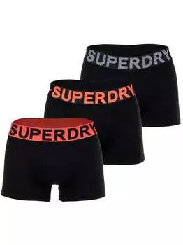 Боксеры, 3 шт. Superdry, мультиколор