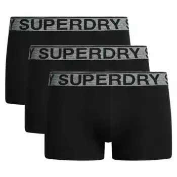 Боксеры 3 шт Superdry Trunk, черный