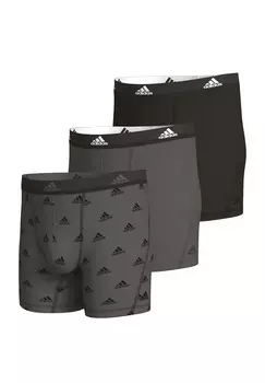 Боксеры Adidas Sportswear Long Short / Pant Active Flex Cotton, цвет Grau / Schwarz