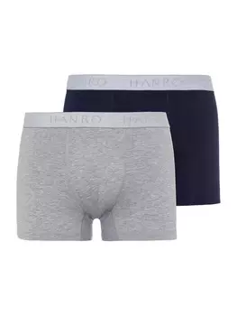 Боксеры Hanro Retroshorts Cotton Essentials, цвет light melange/deep navy
