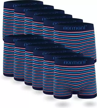 Боксеры normani 12 Stck Mikrofaser-Boxershorts fr Herren, синий