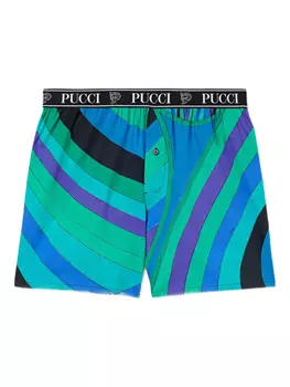 Боксеры PUCCI с принтом Iride, зеленый