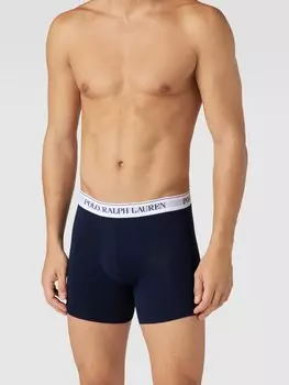 Боксеры с логотипом на поясе, модель «BRIEF» Polo Ralph Lauren Underwear, темно-синий