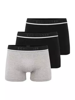 Боксеры SCHIESSER, цвет mottled grey/Black