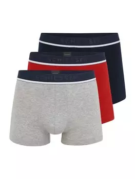 Боксеры SCHIESSER, цвет Navy/Grey/Red