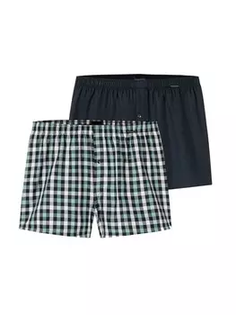 Боксеры Schiesser Web, цвет blau/grn