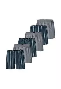 Боксеры шорты 6-pack web Schiesser, мультиколор