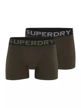 Боксеры Superdry, цвет Olive/Kiwi