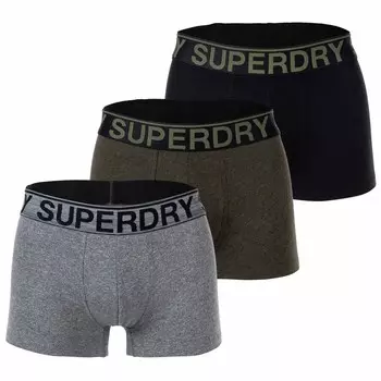 Боксеры Superdry, серый/хаки/черный