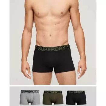 Боксеры Superdry Trunk 3 шт, черный