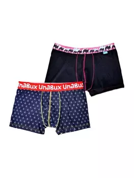 Боксеры UNABUX, цвет Blue/Black