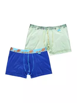Боксеры UNABUX, цвет Blue/Green