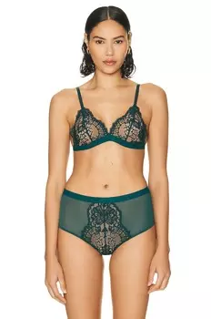 Бралетт с треугольными чашечками Belle Fleur Wolford, цвет Emerald
