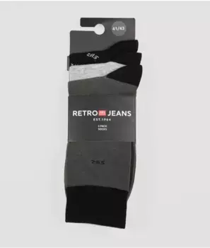 Brandon Pack One смешанные носки Retro Jeans, мультиколор