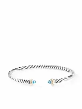 Браслет Cable Classic из желтого золота и серебра David Yurman, серебряный
