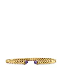 Браслет Cablespira с аметистом из желтого золота 18 карат David Yurman, золотой